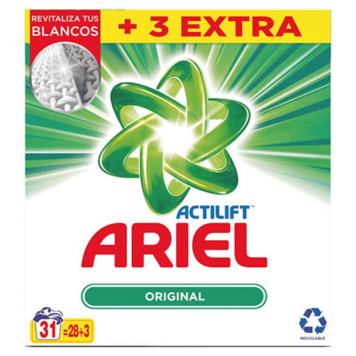 Ariel-Detergente líquido Ariel Poder Original Quitamanchas 30 lavados