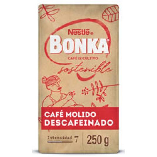 CAFE DESCAFEINADO NATURAL BONKA 250GR