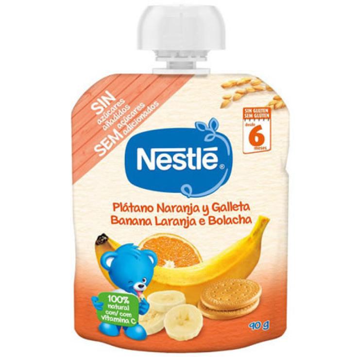 POUCHES PLATANO NARANJA GALLETA 90GR