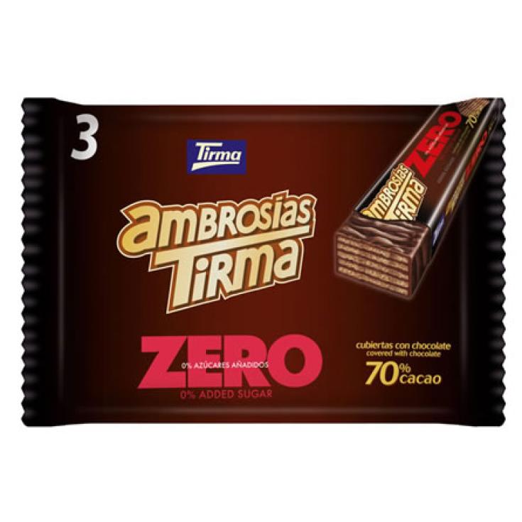 AMBROSIAS ZERO 70% CACAO 3X21,5 GR