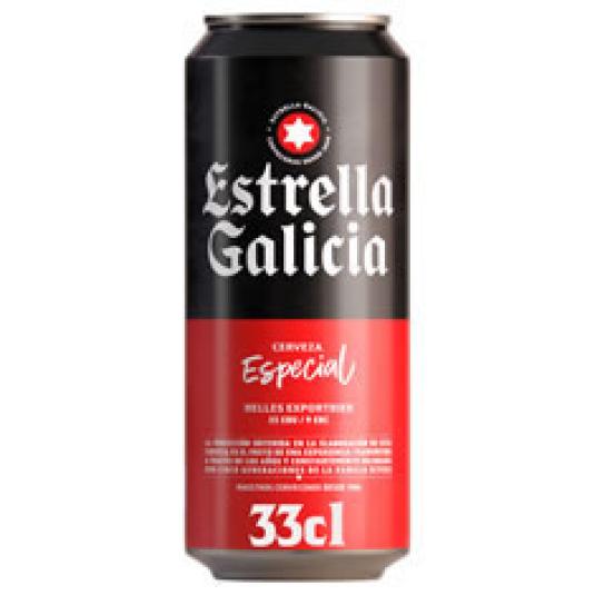 CERVEZA ESP.ESTRELLA GALICIA LATA 33CL
