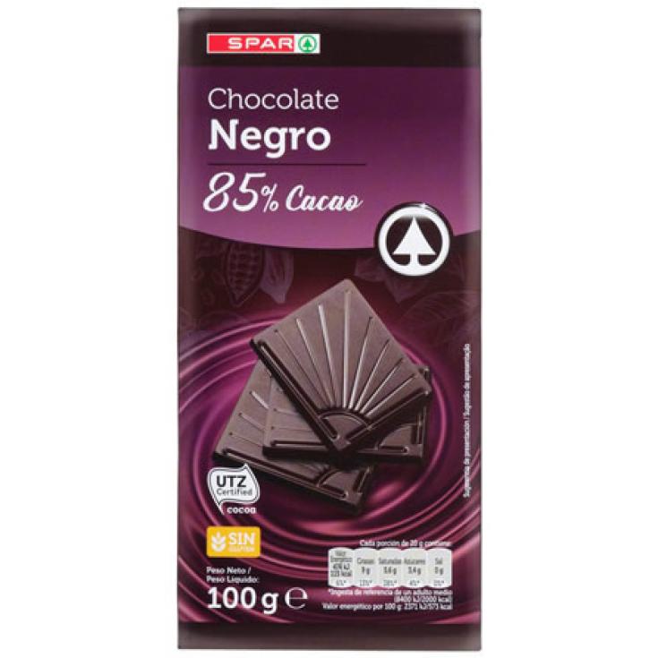 CHOCOLATE NEGRO 85% 100 GR