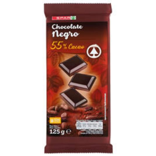 CHOCOLATE NEGRO 55% 125 GR