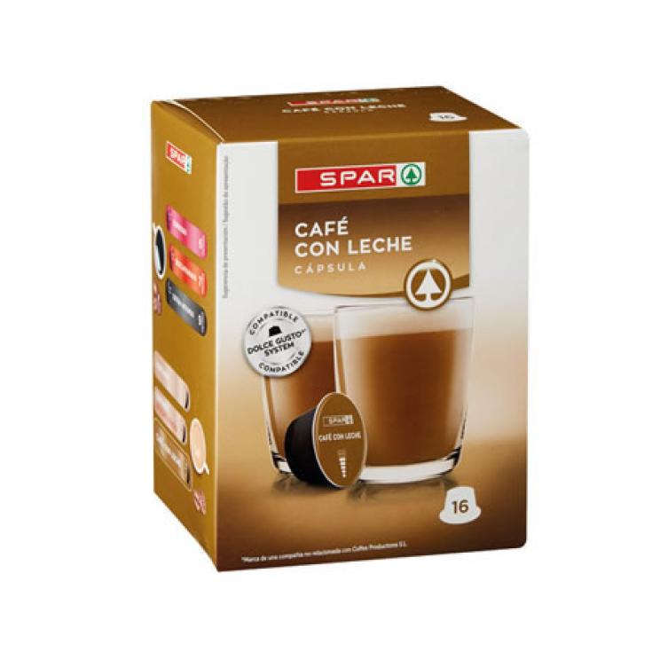 CAPSULAS CAFE CON LECHE DOLCE GUSTO CAJA 16 UD - Tienda Online
