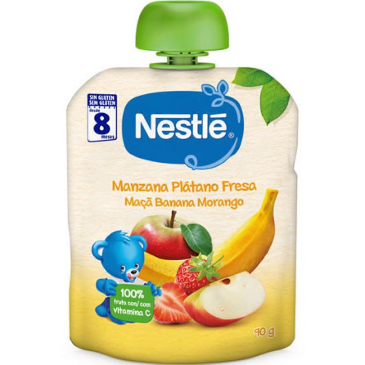 POUCHES MANZANA PLATANO FRESA 90GR
