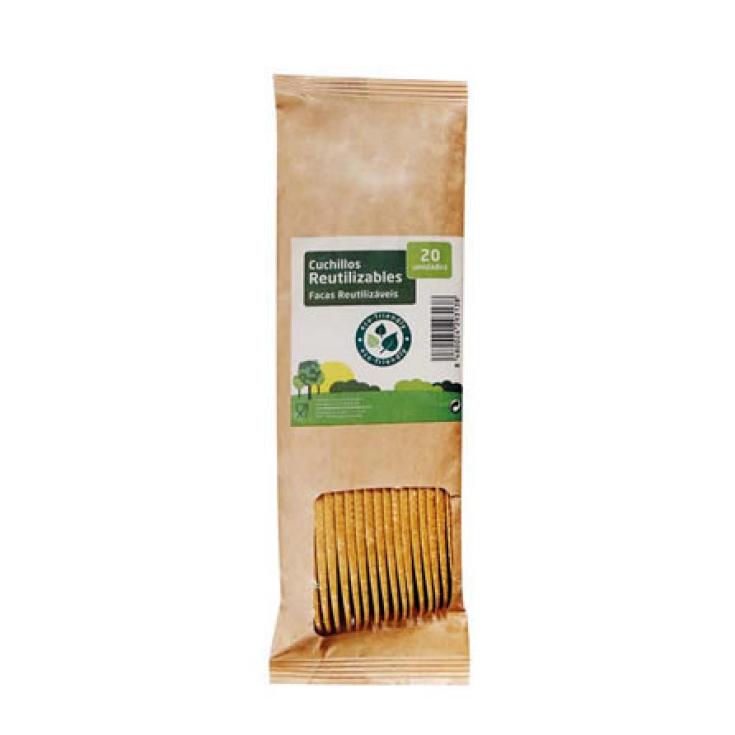 CUCHILLO FIBRA DE MADERA 20UD