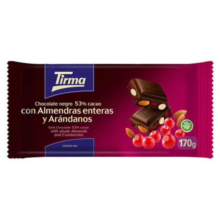 CHOCOLATE 53% ALMENDRAS&ARANDANOS 170 GR