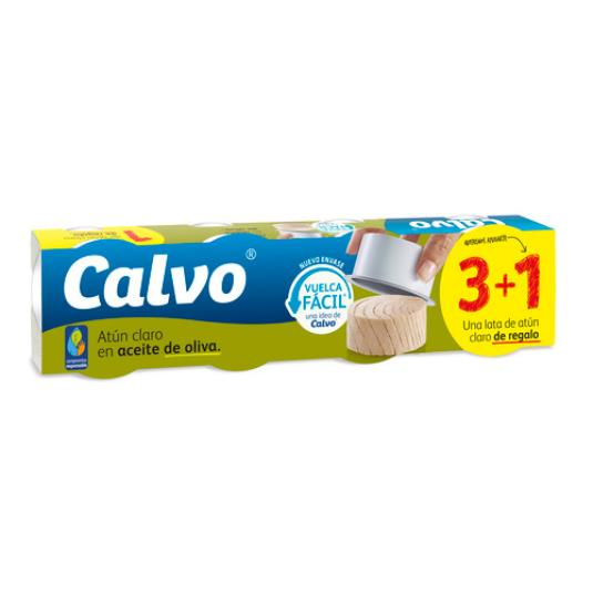 ATUN CLARO AC.OLIVA CALVO PACK3+1X65GR
