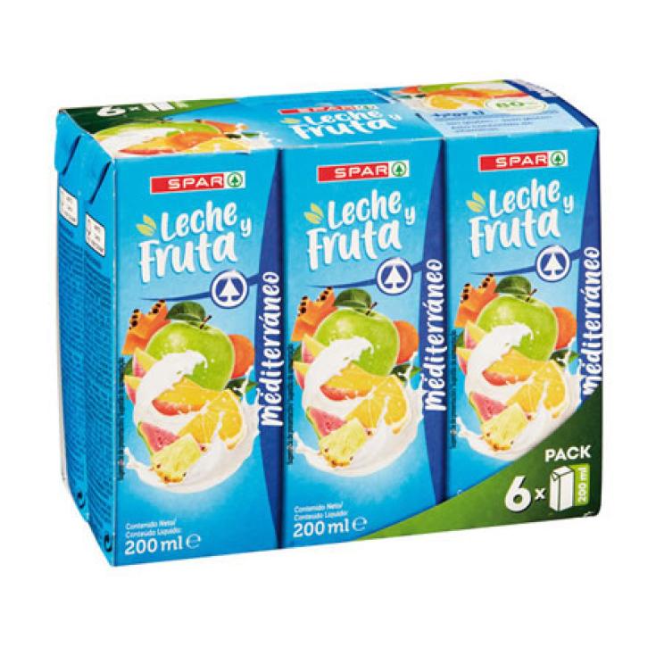 FRUTA+LECHE MEDITERRANEO 6X200 ML