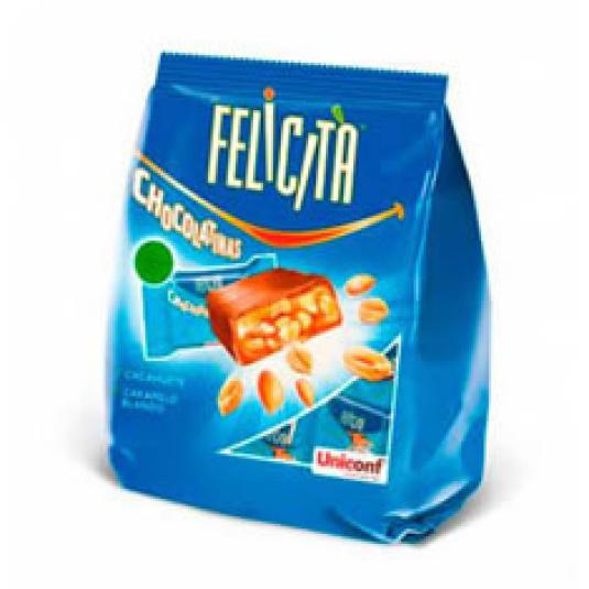 CHOCOLATINA FELICITA CACAH/CARAMELO 125G