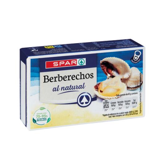 BERBERECHOS AL NATURAL 80/100 UD, 120 GR