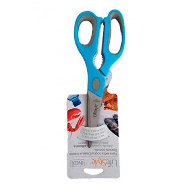 TIJERAS DE COCINA CON SILICONA 22 CM