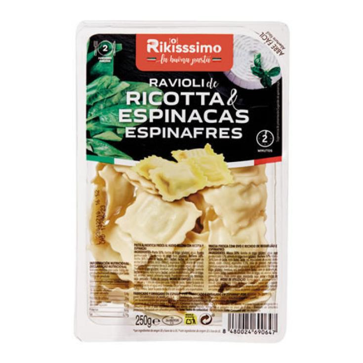 RAVIOLI DE RICOTA & ESPINACAS 250 GR