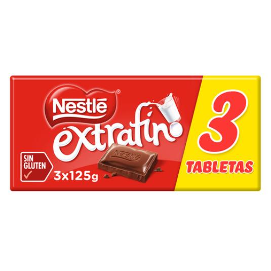 CHOCOLATE EXTRAFINO 3X125 GR
