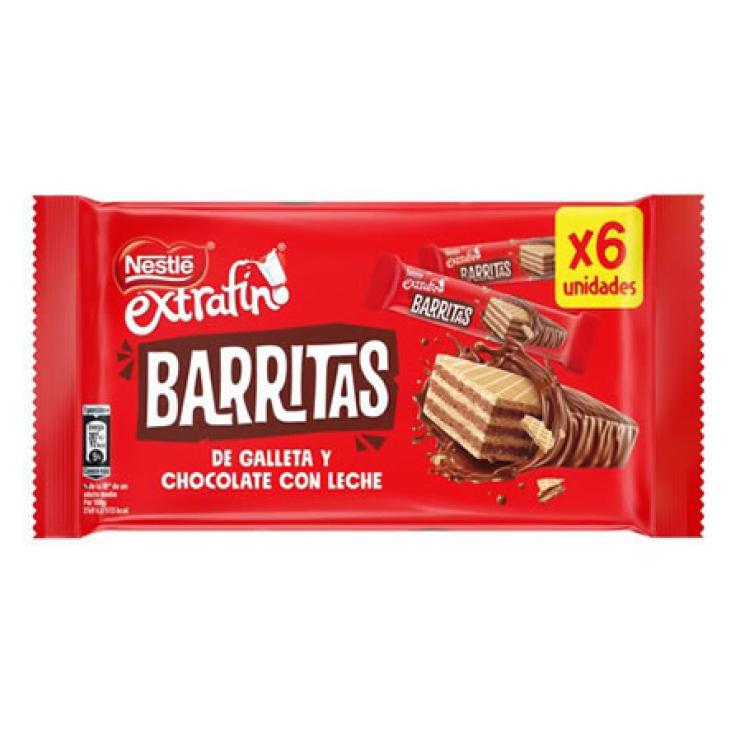 BARRITAS DE GALLETA Y CHOCOLATE 6X18 GR
