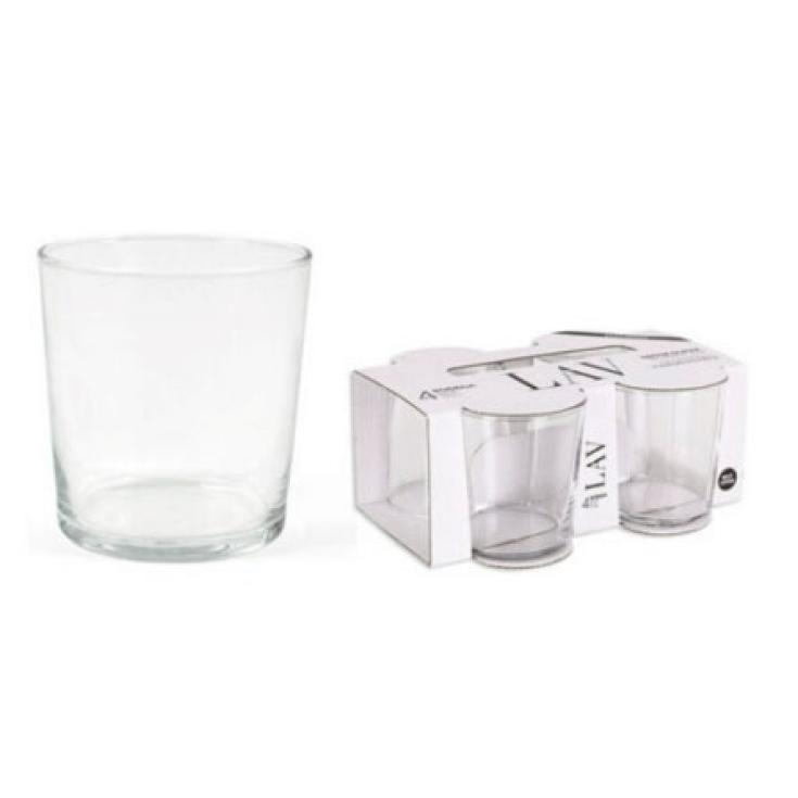 SET 4 VASOS PINTA 345CC