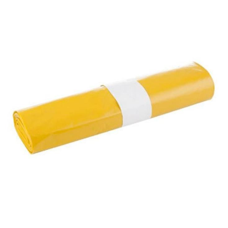 BOLSA BASURA AMARILLA 90X120, 10 UD