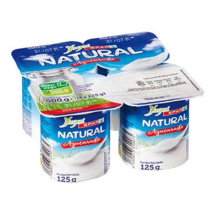 yogur natural azucarado sin lactosa, pk-4