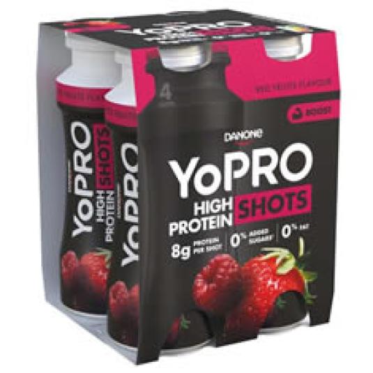 YOPRO SHOT PROTEIN RED FRUITS 4X100 GR