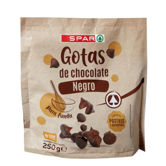 GOTAS CHOCOLATE NEGRO FUNDIR 250 GR
