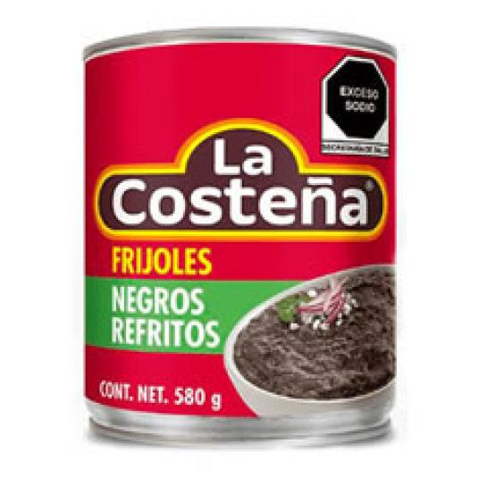 FRIJOLES NEGROS REFRITOS 580 GR