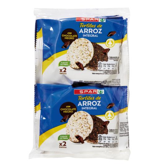 TORTITAS DE ARROZ-CHOCOLATE NEGRO 105GR