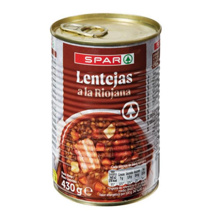 LENTEJAS A LA RIOJANA 430 GR