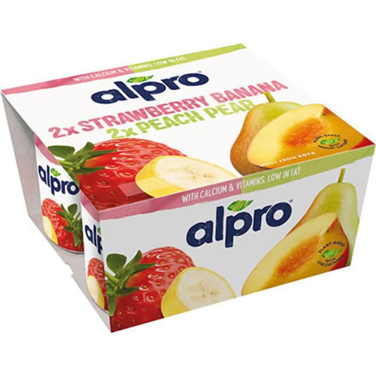 ALPRO FRESA-PLATANO&PERA-MELOCOTO.4X125G