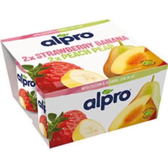 ALPRO FRESA-PLATANO&PERA-MELOCOTO.4X125G