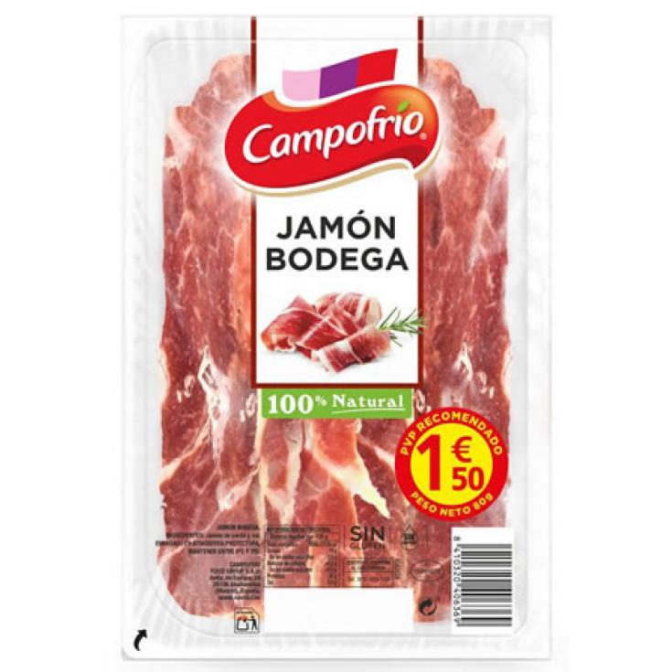 JAMON CURADO LONCHAS 80GR 1,5E