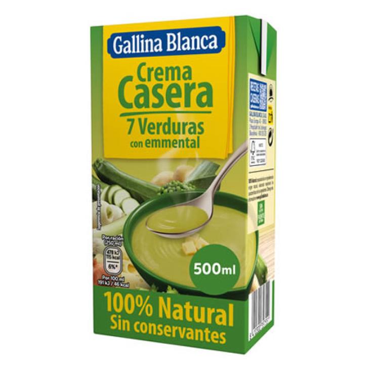 CREMA CASERA 7 VERDURAS 500 ML