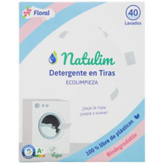 DETERGENTE LAVADOS TIRAS FLORAL 40 LAV