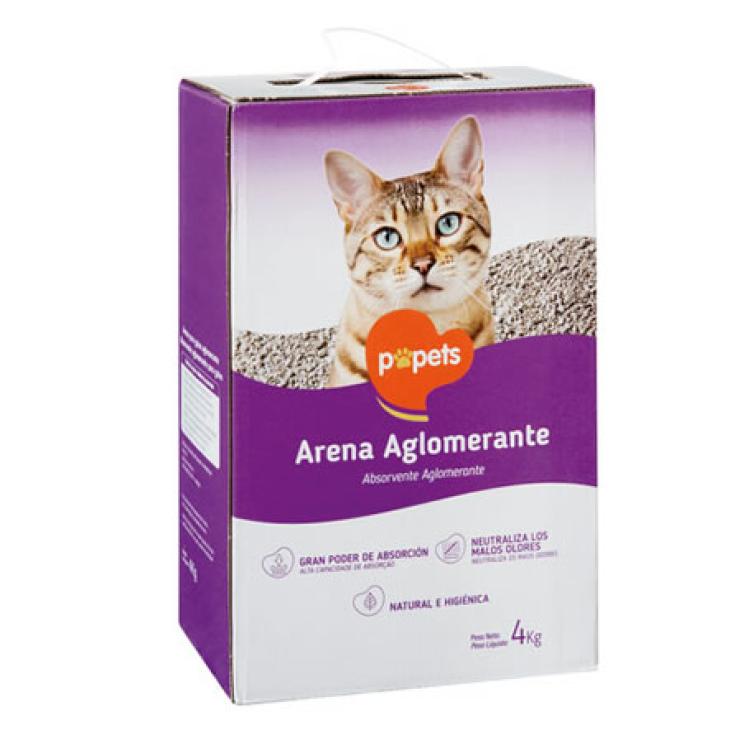 ARENA GATOS AGLOMERANTE 4 KG