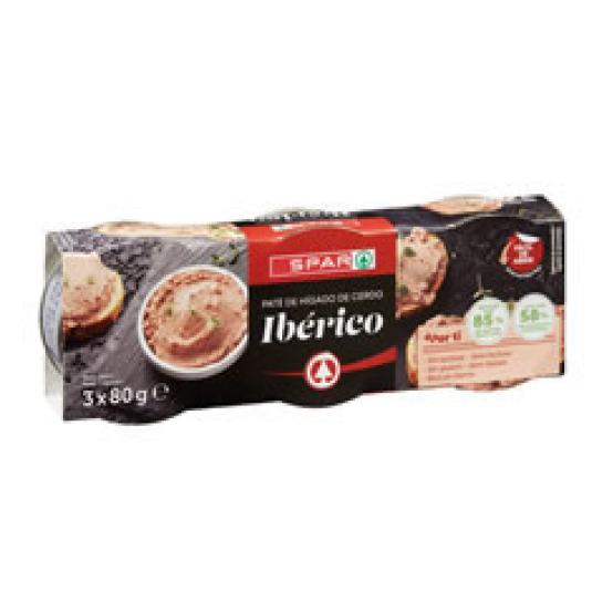 PATE HIGADO CERDO IBERICO 3x80 GR