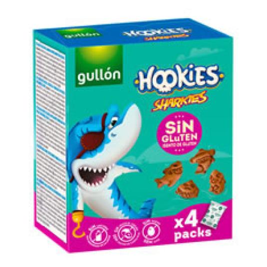 GALLETA HOOKIES MINI SHARKIES S/G 4X40GR