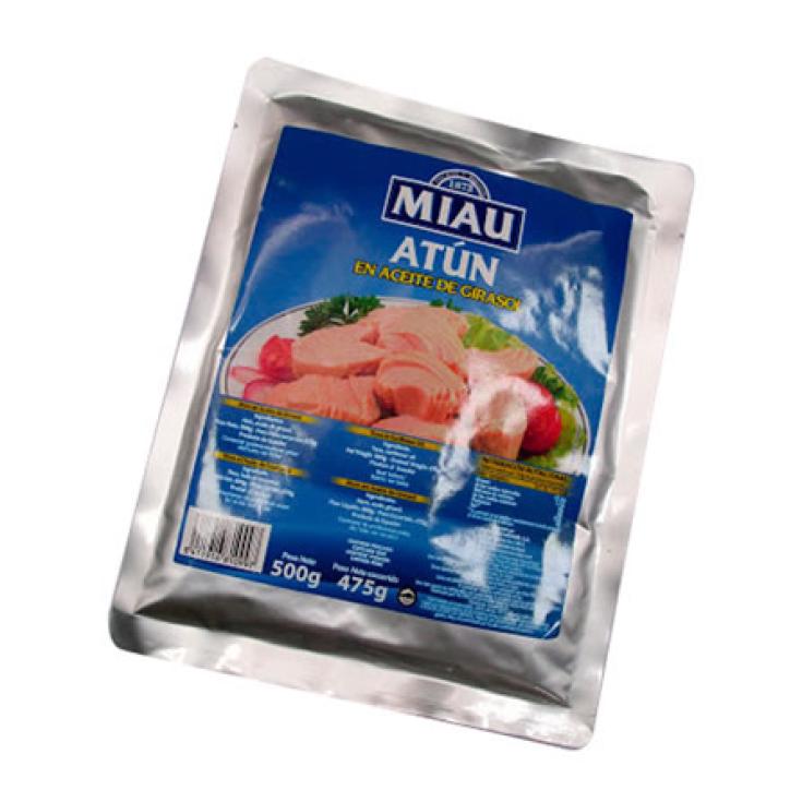 ATUN EN ACEITE DE GIRASOL BOLSA 500 GR