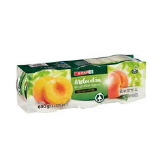 MELOCOTON MITADES EN ALMIBAR 3X200 GR