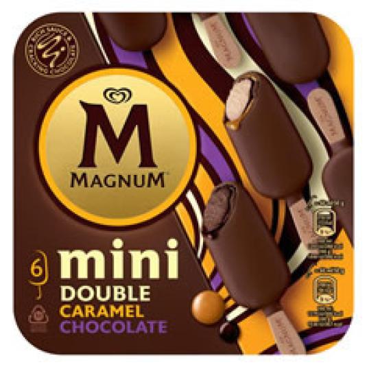 MAGNUM MINI DOBLE CHOCO-CARAMEL 6X50GR