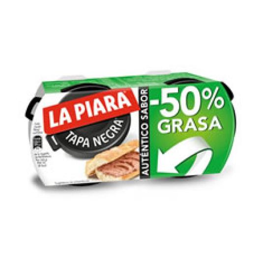 PATE TAPA NEGRA -50% GRASA 2X146 GR