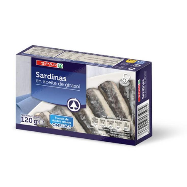 SARDINAS EN ACEITE DE VEGETAL 120 GR