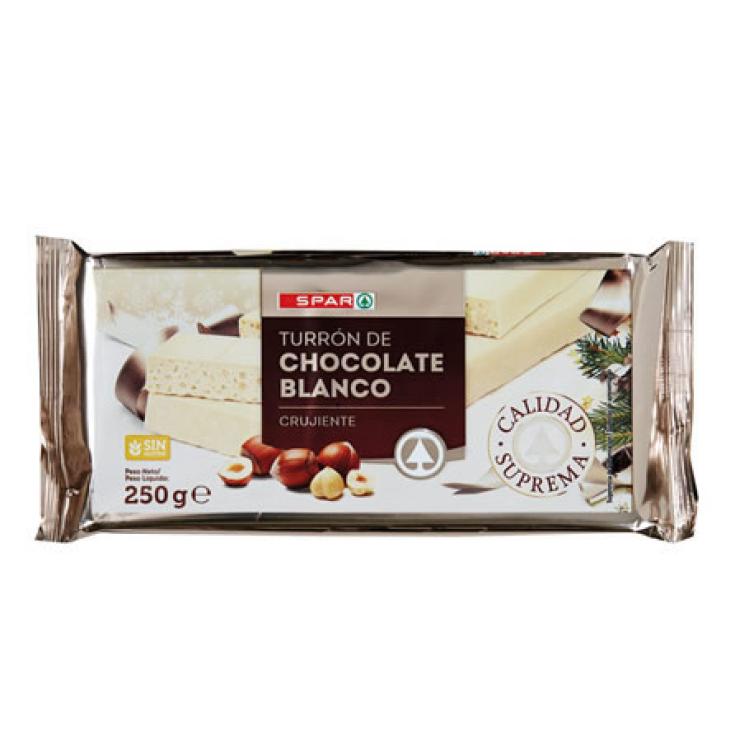 TURRON CHOCOLATE BLANCO CRUJIENTE 250 GR